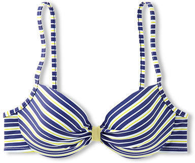 Schalen-Bikini-Top, gestreift