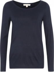 Feinstrickpullover mit Rollsaum am Dekolleté
