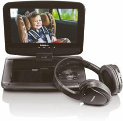 Lenco DVD-Player mit Fernbedienung, Halterung fürs Auto & Kopfhörer »DVP-937«