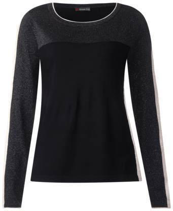 Color-Block-Pulli mit Metall