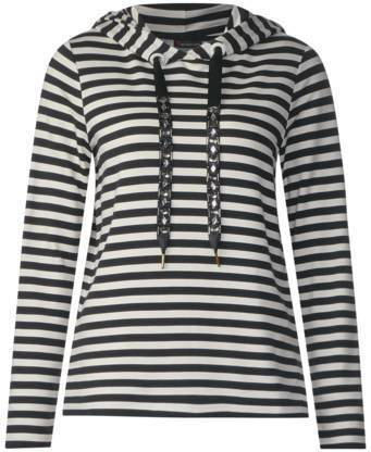 Femininer Streifen Hoodie