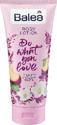 Balea Bodylotion Do what you love, Pflaume & Weiße Blüte