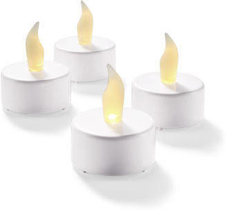 4 LED-Teelichter