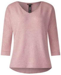 Melange Shirt mit V-Neck