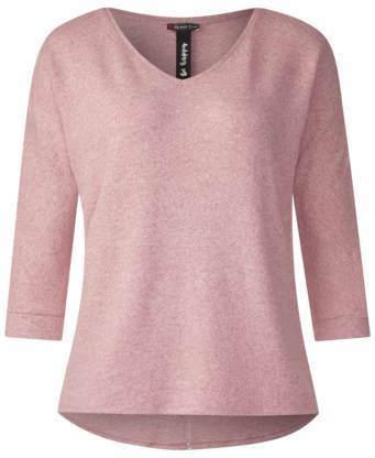 Melange Shirt mit V-Neck