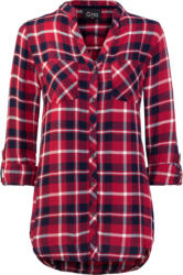 Damen Karobluse im Vokuhila-Style