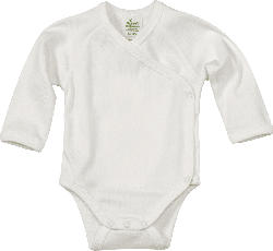 ALANA Baby-Wickelbody, Gr. 42/44, in Bio-Baumwolle, natur, für Mädchen und Jungen