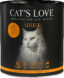 CAT'S LOVE Trockenfutter für Katzen, Adult, Pute & Wild