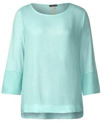Blusiges Shirt mit Rundhals