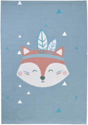 Kinder Teppich mit lustigem Fuchs-Motiv