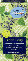 DAS gesunde PLUS Kräuter-Tee, Clean Body mit Zink, Zitronengras, Brennessel & grünem Tee (25x2g)