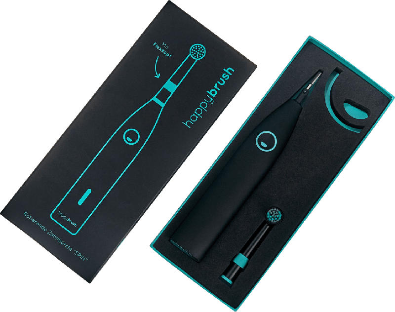 happybrush Elektrische Zahnbürste schwarz