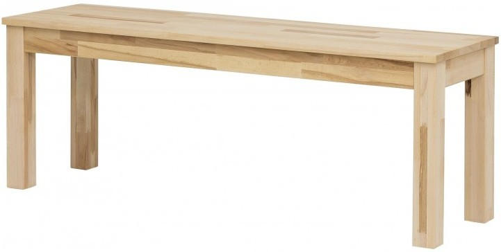 Bank Sergio Kernbuche massiv 125 x 47 x 35 cm