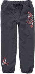 Mädchen Thermohose mit floraler Stickerei