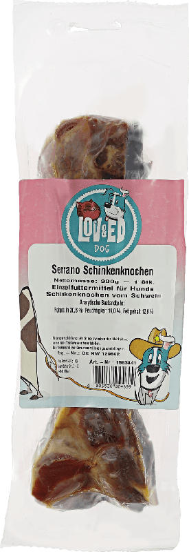 LOV&ED Snack für Hunde, Schinkenknochen