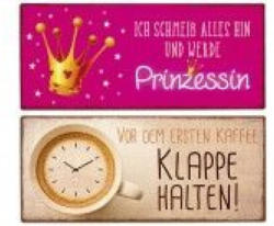 Metallschild werde Prinzessin