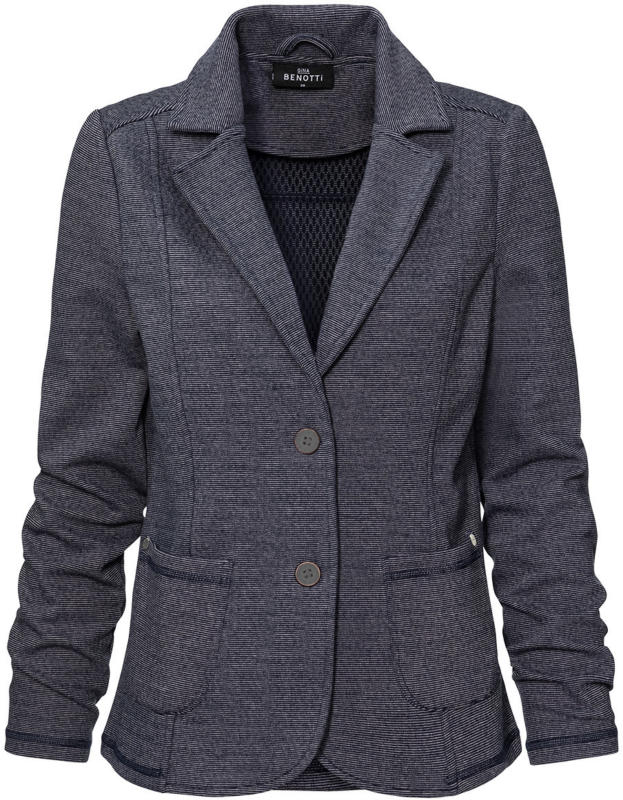 Damen Sweatblazer fein gestreift