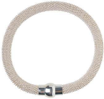 Metallic Armband mit Magnet