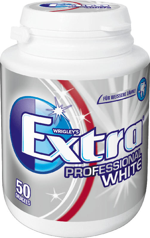EXTRA Professional Kaugummi white, weiße Zähne