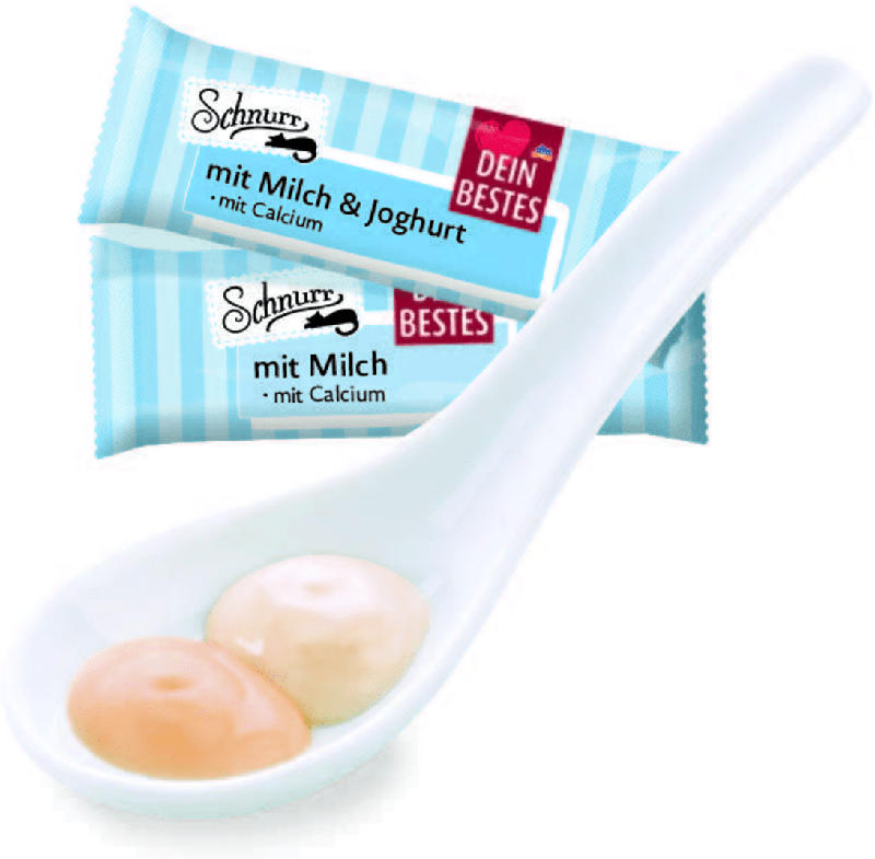 Dein Bestes Schnurr mit Milch - cremiges Schleckvergnügen, Snack für Katzen, 4 x mit Milch, 4 x mit Joghurt, 8 St
