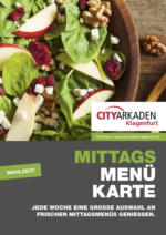 City Arkaden Klagenfurt City Arkaden Mittagsmenü - gültig bis 16.2.2019 - bis 16.02.2019