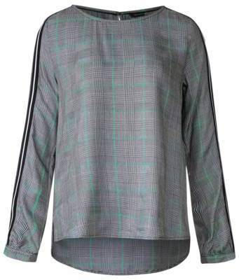 Karo Bluse mit Farbakzenten