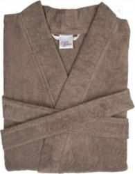Framsohn Walkfrottier Bademantel "Casa Taupe" - XL