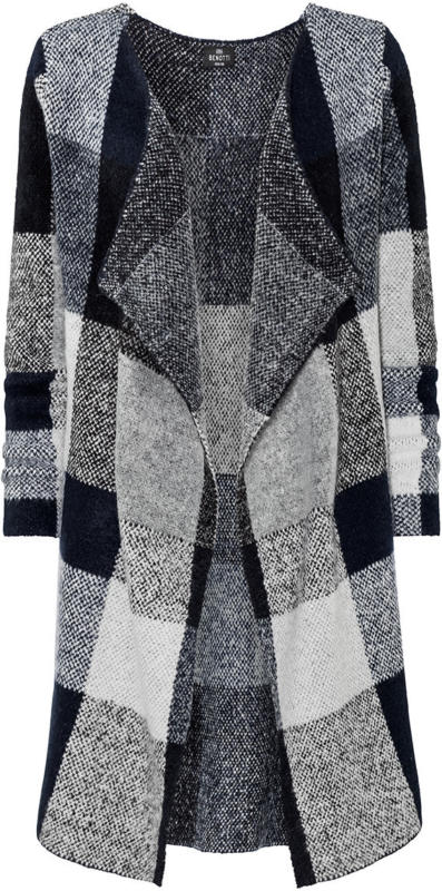 Damen Strickjacke mit Karomuster