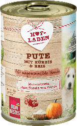 Dein Bestes Nassfutter für Hunde, Hofladen Pute mit Kürbis & Reis für magensensible Hunde