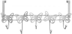 Garderobenleiste Butterfly weiß 5 Haken