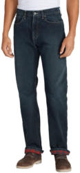 Eddie Bauer 5-Pocket-Jeans (Authentic Jeans mit Flanellfutter - Relaxed Fit)