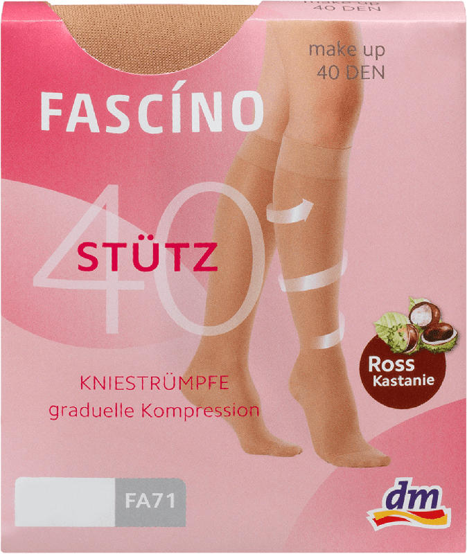 FASCÍNO Stütz-Kniestrümpfe make up, 40 DEN Gr. 39-42