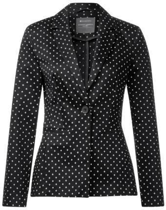Long-Blazer mit Punkten