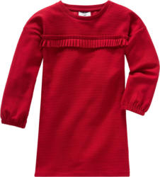 Mädchen Kleid mit Rüschenleiste