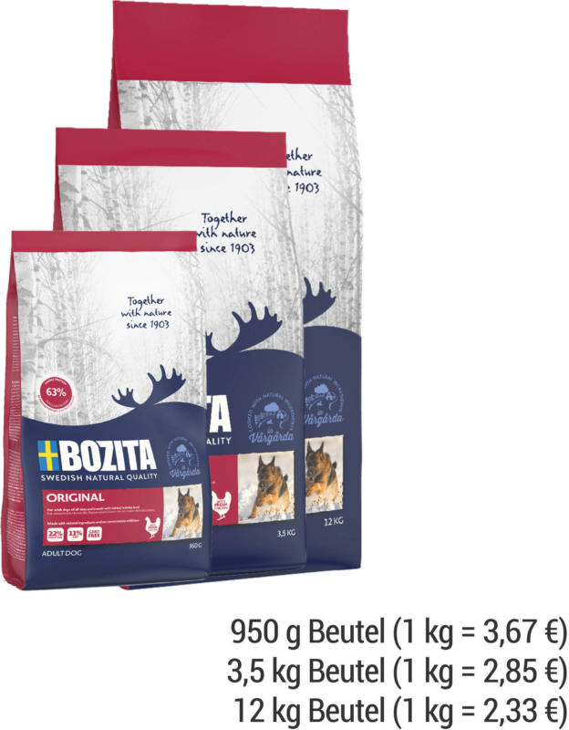 Bozita Original Trockenfutter versch. Größen