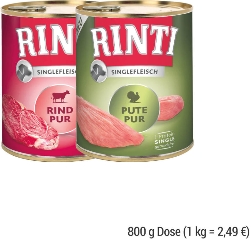 RINTI SINGLEFLEISCH 800 g Dose