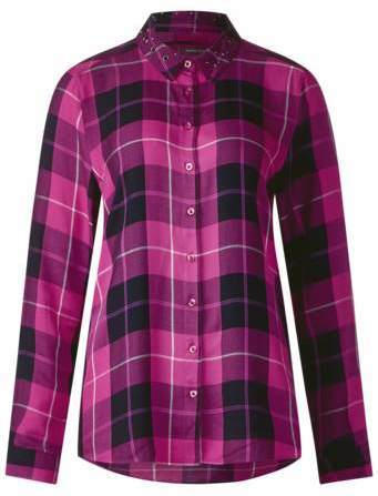 Karo Bluse im Hemd-Style