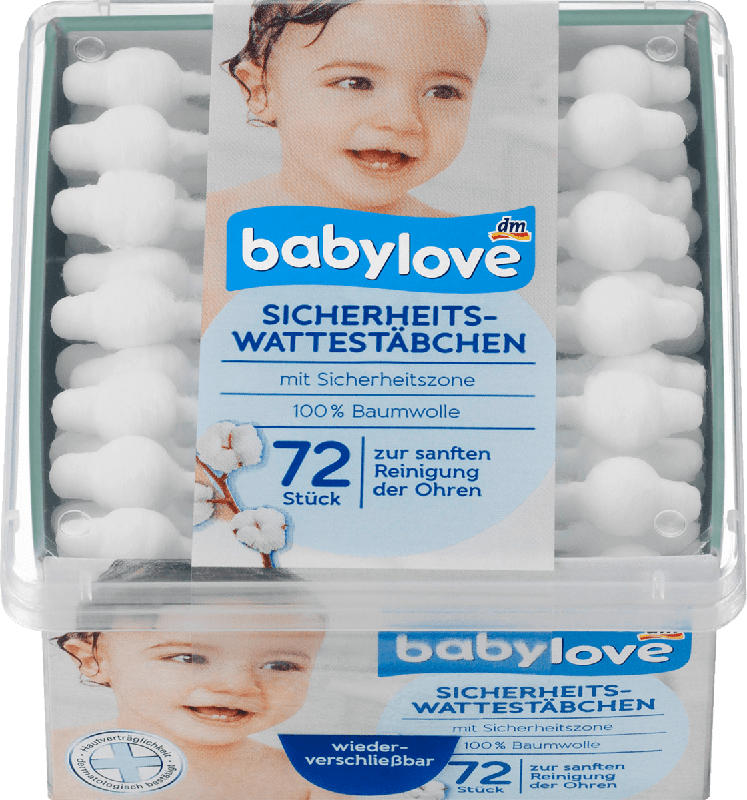 babylove Sicherheits-Wattestäbchen