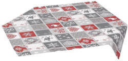 Mitteldecke mit weihnachtlichem Patchwork-Muster, ca. 80x80cm