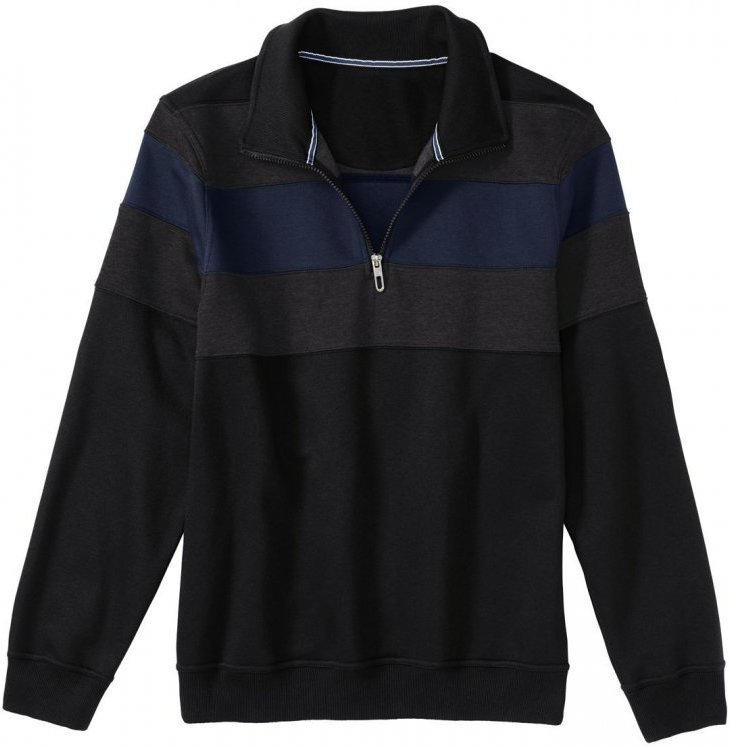 Herren-Sweatshirt mit breiten Farbstreifen