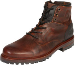 Schnürstiefel aus Leder mit Details