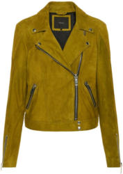 Grüne Lederjacke