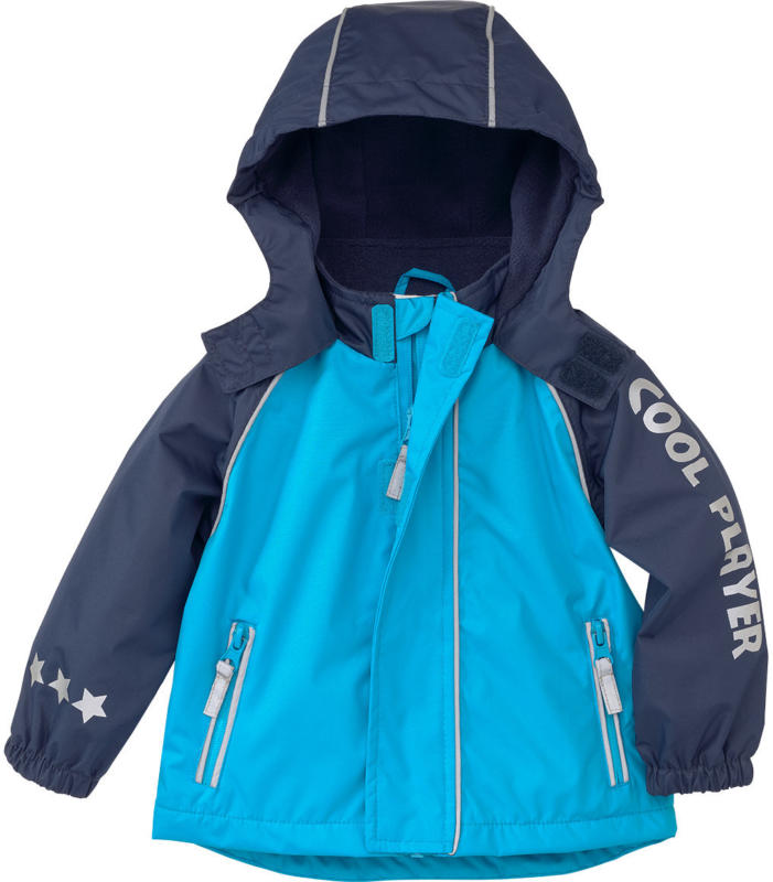 Baby Regenjacke mit Reflektor-Schriftzug