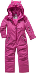 Mädchen Schneeoverall mit Katzen-Applikation