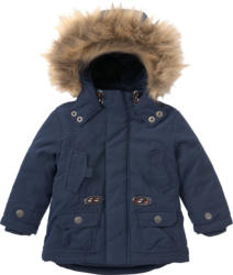 Baby Parka mit Fellimitat an der Kapuze