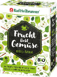 Bad Heilbrunner Tee, Frucht liebt Gemüse, Apfel & Spinat (15x2,2g)