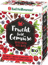 Bad Heilbrunner Tee, Frucht liebt Gemüse, Heidelbeere & rote Bete (15x2,2g)