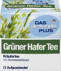 DAS gesunde PLUS Grüner Hafer Tee, 12x1,2g