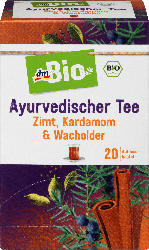dmBio Früchte- & Kräuter-Tee, Ayurvedischer Tee mit Zimt, Kardamom & Wacholder (20x2g)