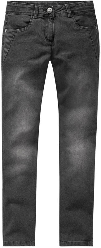 Mädchen Skinny-Jeans mit Lederimitatdetails